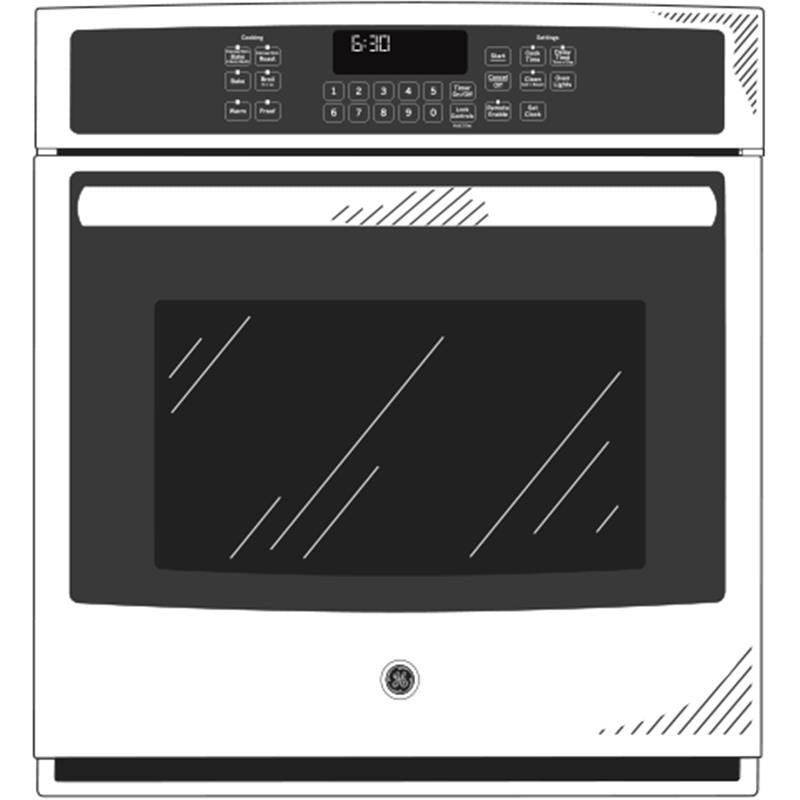 GE Profile(TM) Series 27" Built-In Single Convection Wall Oven-(PK7000BLTS)