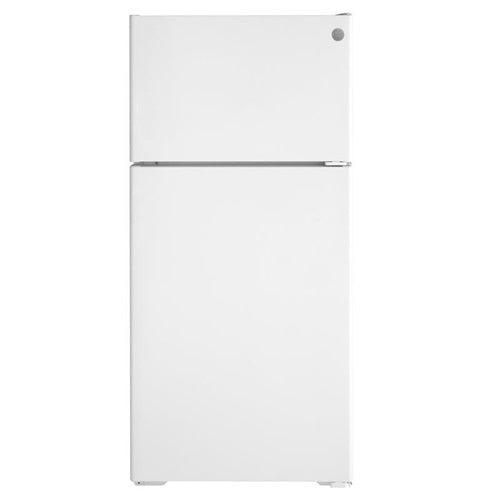 GE(R) ENERGY STAR(R) 16.6 Cu. Ft. Recessed Handle Top-Freezer Refrigerator-(GPE17CTNRWW)
