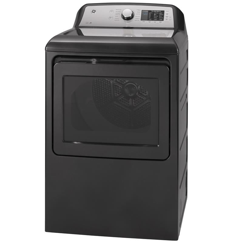 GE(R) 7.4 cu. ft. Capacity aluminized alloy drum Electric Dryer with Sanitize Cycle and Sensor Dry-(GTD72EBPNDG)