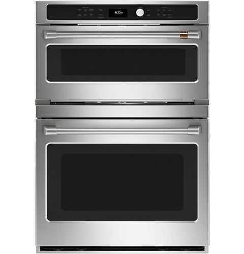 Caf(eback)(TM) 30 in. Combination Double Wall Oven with Convection and Advantium(R) Technology-(CTC912P2NS1)
