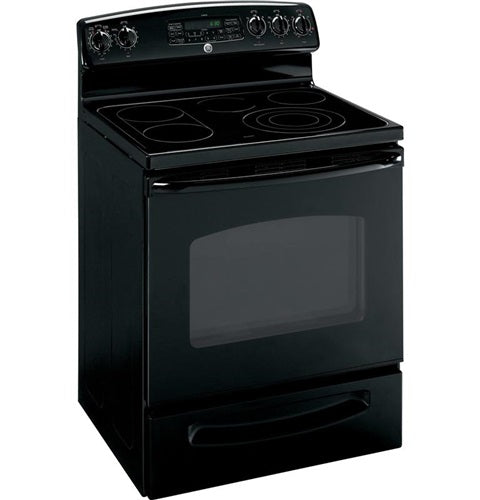 GE(R) 30" Free-Standing Electric Convection Range with Warming Drawer-(JB840DPBB)