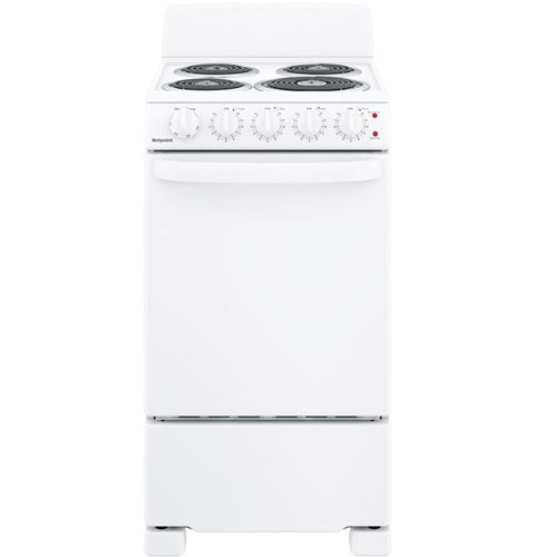 Hotpoint(R) 20" Electric Free-Standing Front-Control Electric Range-(RAS200DMWW)