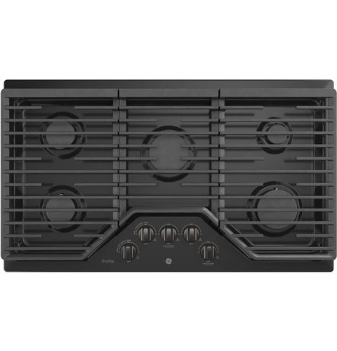 GE Profile(TM) 36" Built-In Gas Cooktop with an Optional Extra-Large Cast Iron Griddle-(PGP7036BMTS)