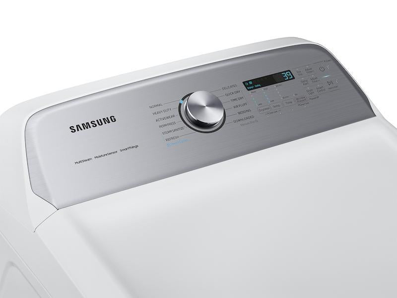 7.4 cu. ft. Smart Electric Dryer with Steam Sanitize+ in White-(DVE55CG7100WA3)