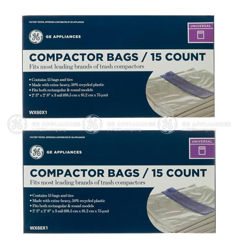 2 PACK COMPACTOR BAGS-(WX60X12PK)