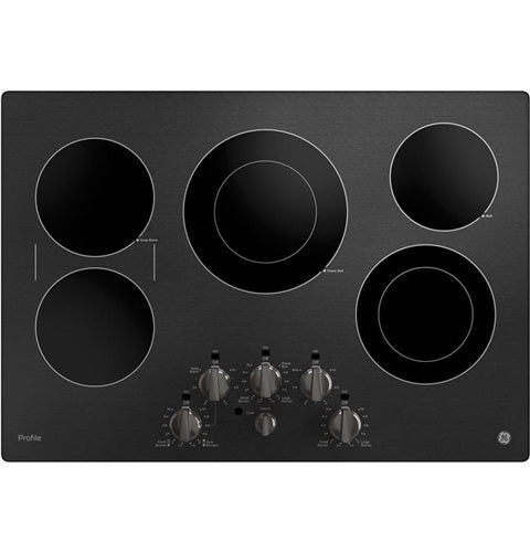 GE Profile(TM) 30" Built-In Knob Control Electric Cooktop-(PP7030BMTS)