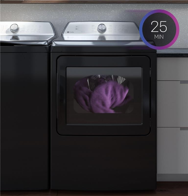 GE Profile(TM) 7.3 cu. ft. Capacity Smart Electric Dryer with Fabric Refresh-(PTD90EBPTRS)