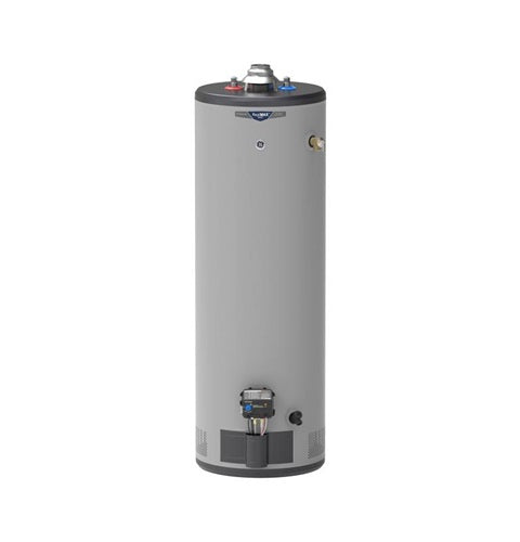 GE RealMAX Premium 40-Gallon Tall Liquid Propane Atmospheric Water Heater-(GP40T10BXR)