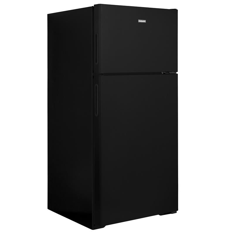 Hotpoint(R) 15.6 Cu. Ft. Recessed Handle Top-Freezer Refrigerator-(HPS16BTNRBB)