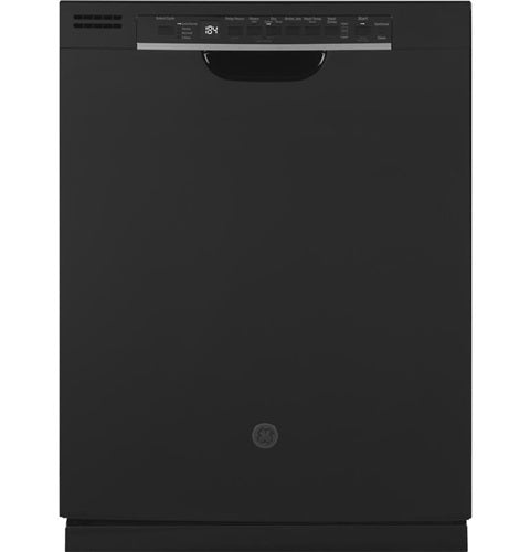 GE(R) Front Control with Stainless Interior Door Dishwasher with Sanitize Cycle & Dry Boost-(GDF640HGMBB)