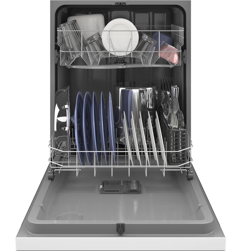 GE(R) Dishwasher with Front Controls-(GDF450PGRWW)