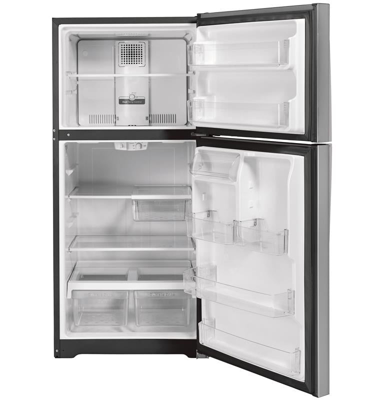 GE(R) 19.2 Cu. Ft. Top-Freezer Refrigerator-(GTS19KYNRFS)