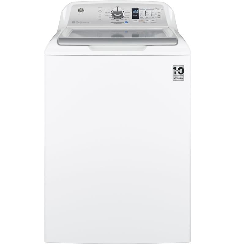 GE(R) 4.5 cu. ft. Capacity Washer with Stainless Steel Basket-(GTW685BSLWS)