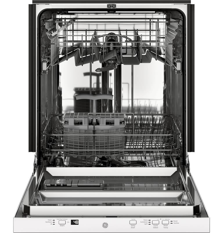 GE(R) ADA Compliant Stainless Steel Interior Dishwasher with Sanitize Cycle-(GDT226SGLWW)