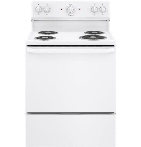 Hotpoint(R) 30" Free-Standing Electric Range-(RBS160DMWW)