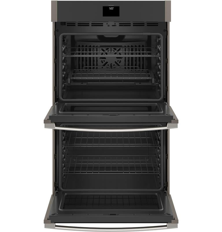 GE(R) 30" Smart Built-In Self-Clean Convection Double Wall Oven with Never Scrub Racks-(JTD5000ENES)