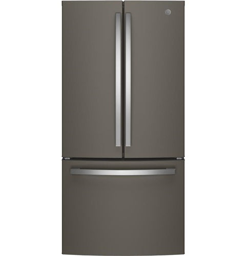 GE(R) ENERGY STAR(R) 18.6 Cu. Ft. Counter-Depth French-Door Refrigerator-(GWE19JMLES)