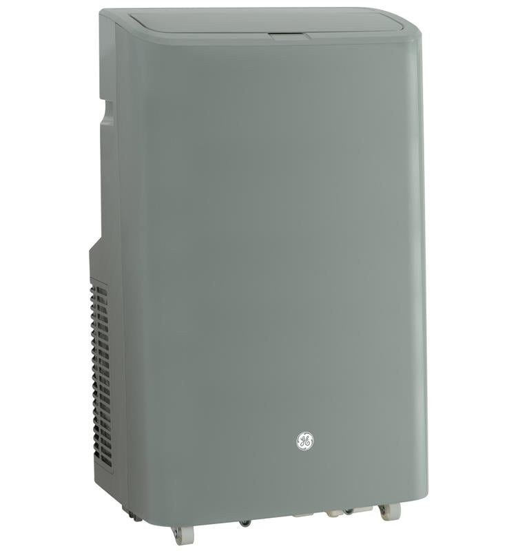 GE(R) 8,500 BTU Heat/Cool Portable Air Conditioner with Dehumidifier and Remote, Grey-(APSD08JASG)