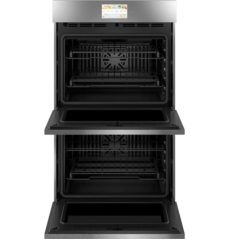 Caf(eback)(TM) 30" Smart Built-In Convection Double Wall Oven in Platinum Glass-(CTD90DM2NS5)