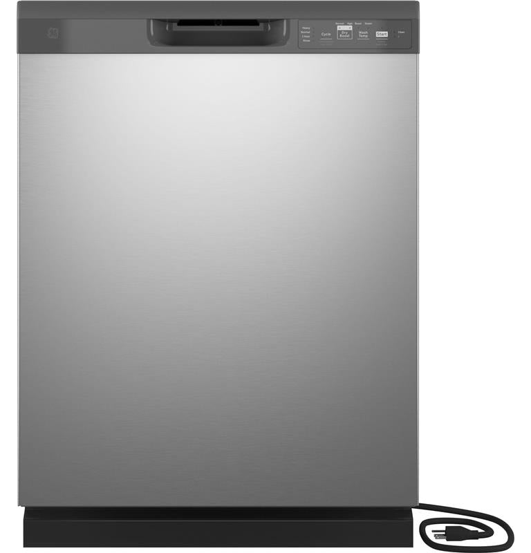 GE(R) Dishwasher with Front Controls with Power Cord-(GDF511PSRSS)