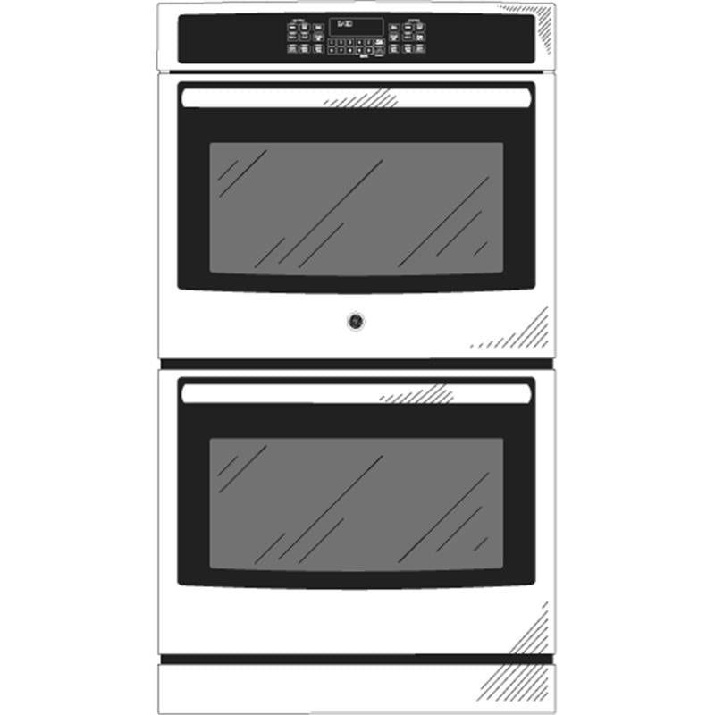 GE(R) 30" Built-In Double Wall Oven with Convection-(JT5500FMDS)