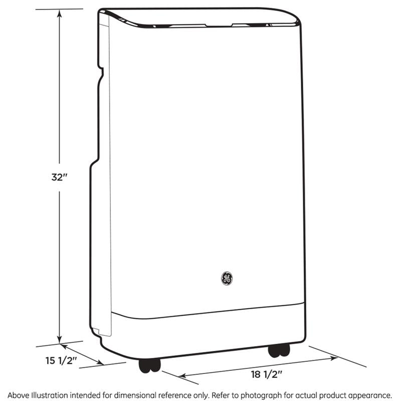 GE(R) Portable Air Conditioner-(APCA14YZMW)