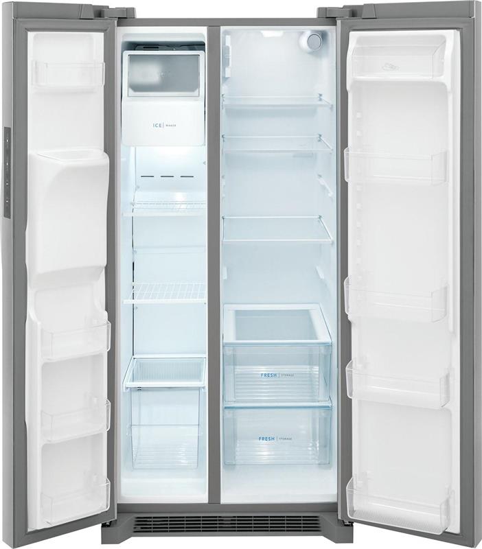 Frigidaire 22.3 Cu. Ft. 33" Standard Depth Side by Side Refrigerator-(FRSS2323AS)