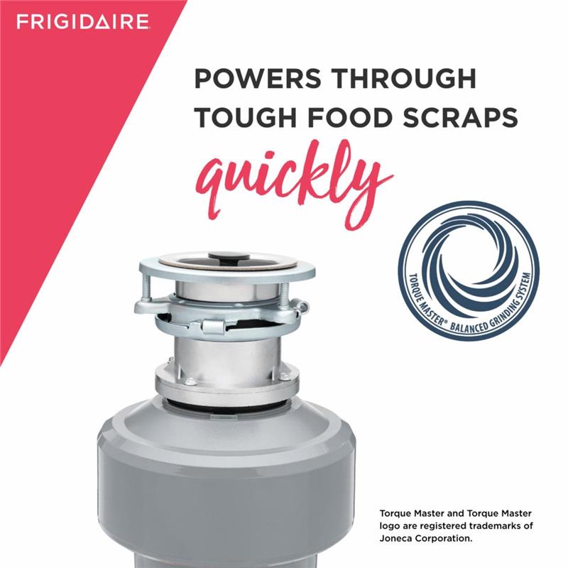 Frigidaire 3/4HP Batch Feed Corded Disposer-(FF75DISPB1)