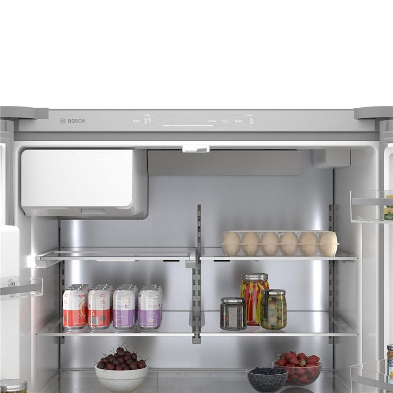 500 Series French Door Bottom Mount Refrigerator 36" Easy clean stainless steel-(B36FD50SNS)
