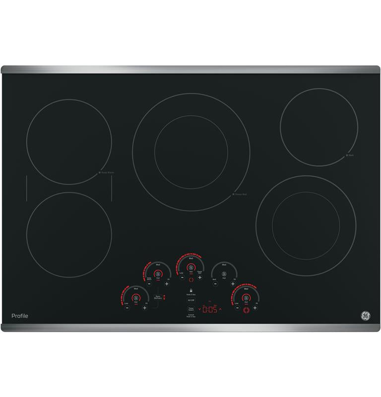 GE Profile(TM) 30" Built-In Touch Control Electric Cooktop-(PP9030SJSS)