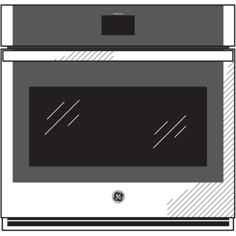 GE(R) 27" Smart Built-In Convection Single Wall Oven-(JKS5000DNWW)