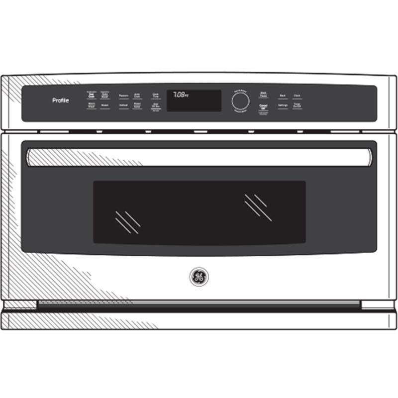 GE Profile(TM) Built-In Microwave/Convection Oven-(PWB7030ELES)