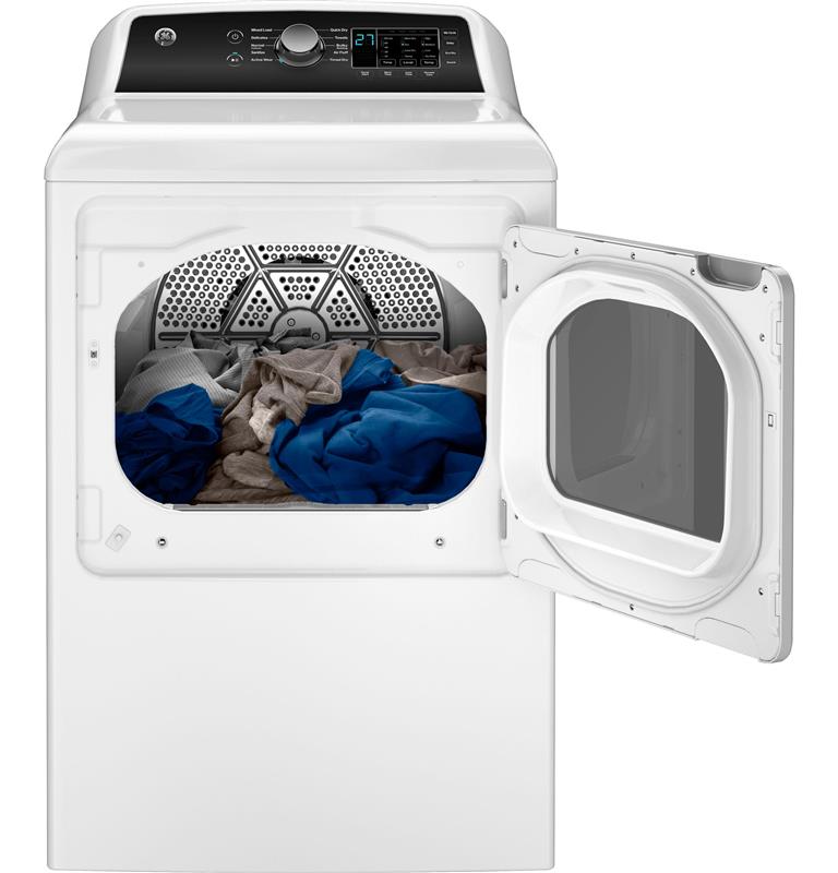 GE(R) 7.4 cu. ft. Capacity with Sensor Dry Electric Dryer-(GTD58EBSVWS)