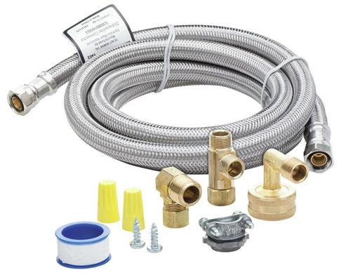 Smart Choice 6' Stainless Steel Dishwasher Installation Kit, no Cord-(FRIG:5304493868)