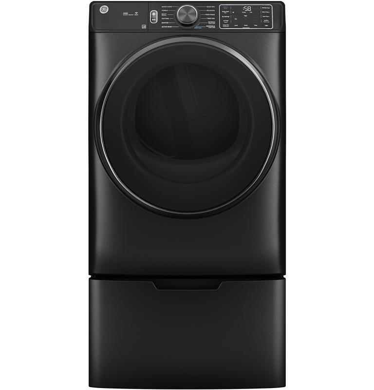 GE(R) 7.8 cu. ft. Capacity Smart Front Load Electric Dryer with Steam and Sanitize Cycle-(GFD65ESPVDS)