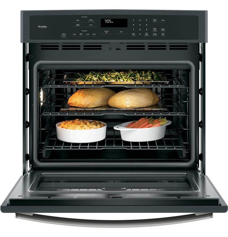 GE Profile(TM) Series 30" Built-In Single Convection Wall Oven-(PT7050FMDS)