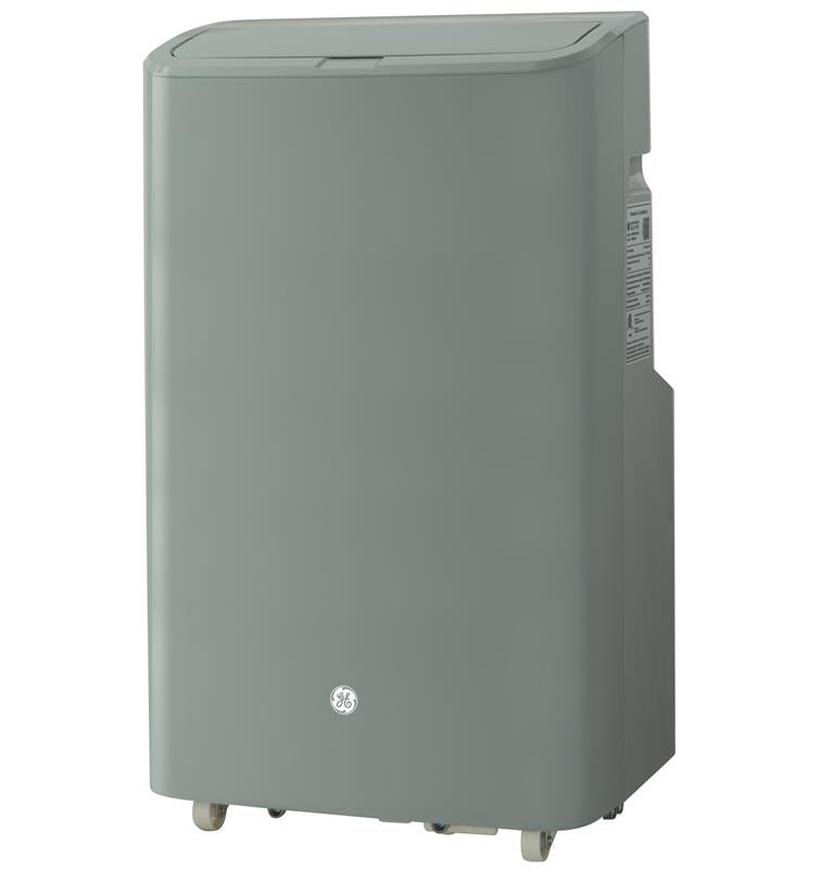 GE(R) 8,500 BTU Heat/Cool Portable Air Conditioner with Dehumidifier and Remote, Grey-(APSD08JASG)