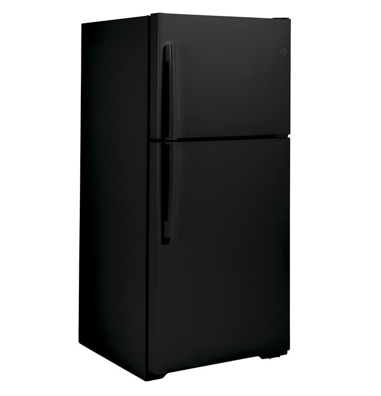 GE(R) ENERGY STAR(R) 19.2 Cu. Ft. Top-Freezer Refrigerator-(GTE19JTNRBB)