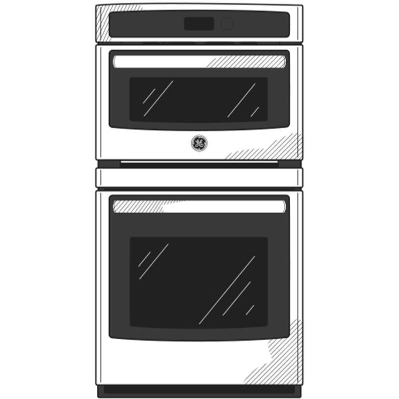 GE Profile(TM) 27" Built-In Combination Convection Microwave/Convection Wall Oven-(PK7800EKES)