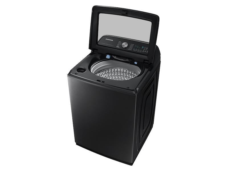 5.4 cu. ft. Extra-Large Capacity Smart Top Load Washer with ActiveWave(TM) Agitator and Super Speed Wash in Brushed Black-(WA54CG7105AVUS)