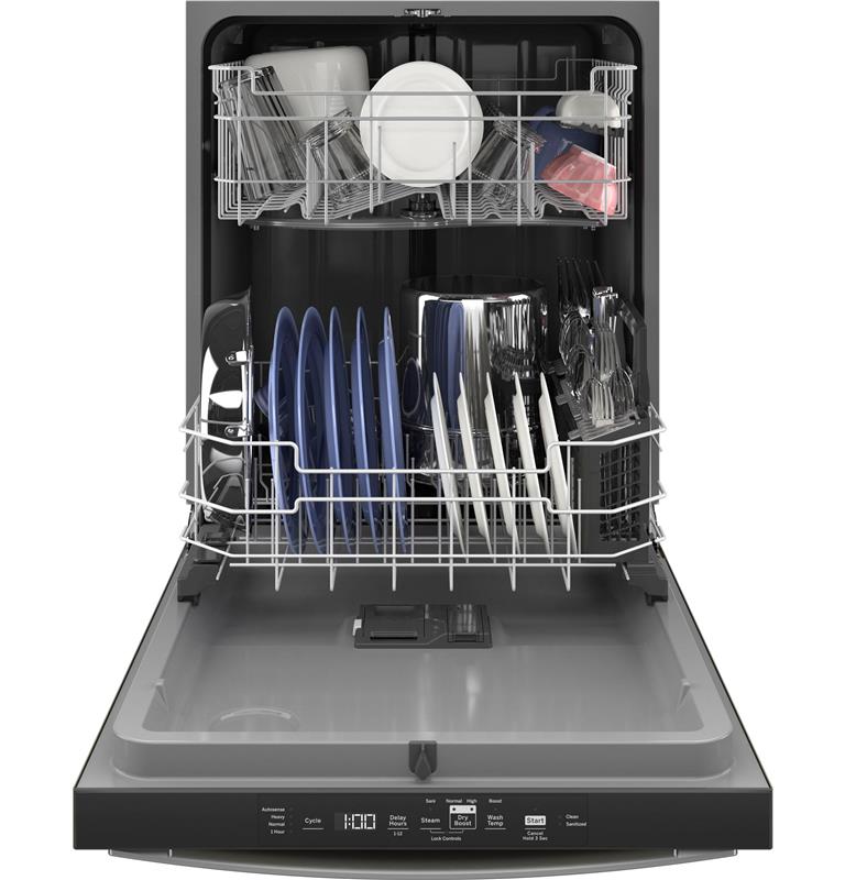 GE(R) Top Control with Plastic Interior Dishwasher with Sanitize Cycle & Dry Boost-(GDT550PMRES)