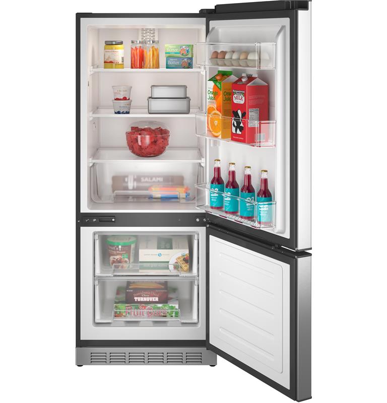 GE Profile(TM) 10.0 cu. ft. 12V DC Bottom Freezer Refrigerator-(PBV10RSTSS)