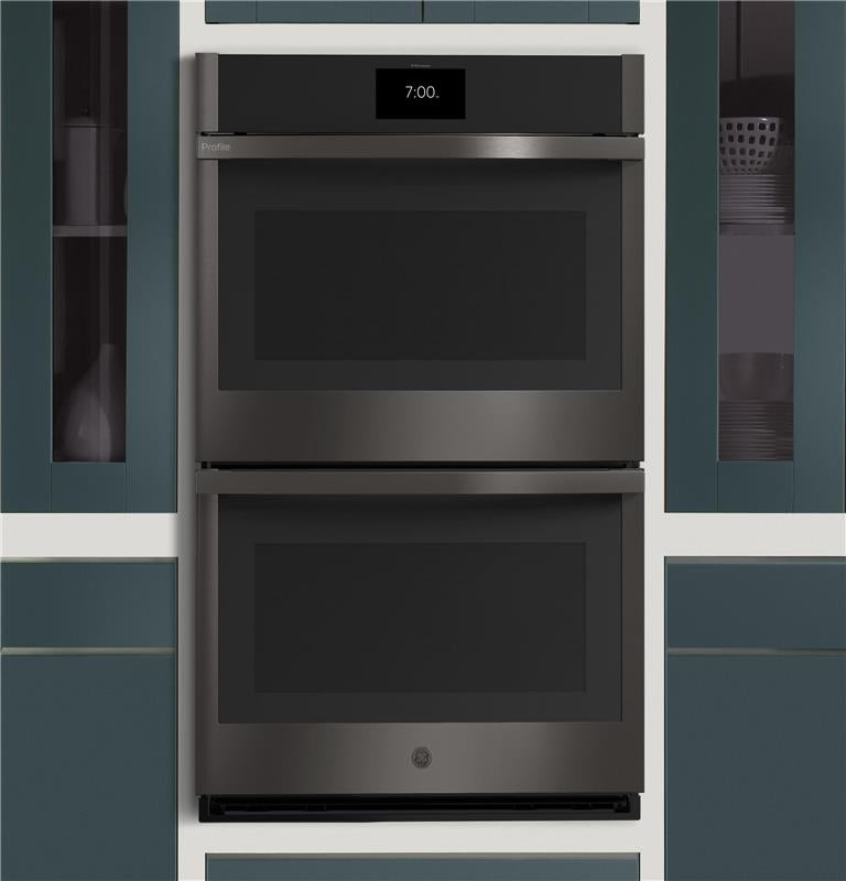 GE Profile(TM) 30" Smart Built-In Convection Double Wall Oven with In-Oven Camera and No Preheat Air Fry-(PTD9000BNTS)