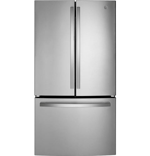 GE(R) ENERGY STAR(R) 27.0 Cu. Ft. Fingerprint Resistant French-Door Refrigerator-(GNE27EYMFS)