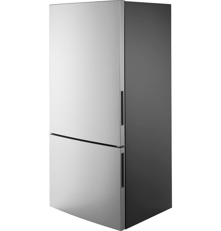 GE(R) ENERGY STAR(R) 17.7 Cu. Ft. Counter-Depth Bottom-Freezer Refrigerator-(GBE17HYRFS)