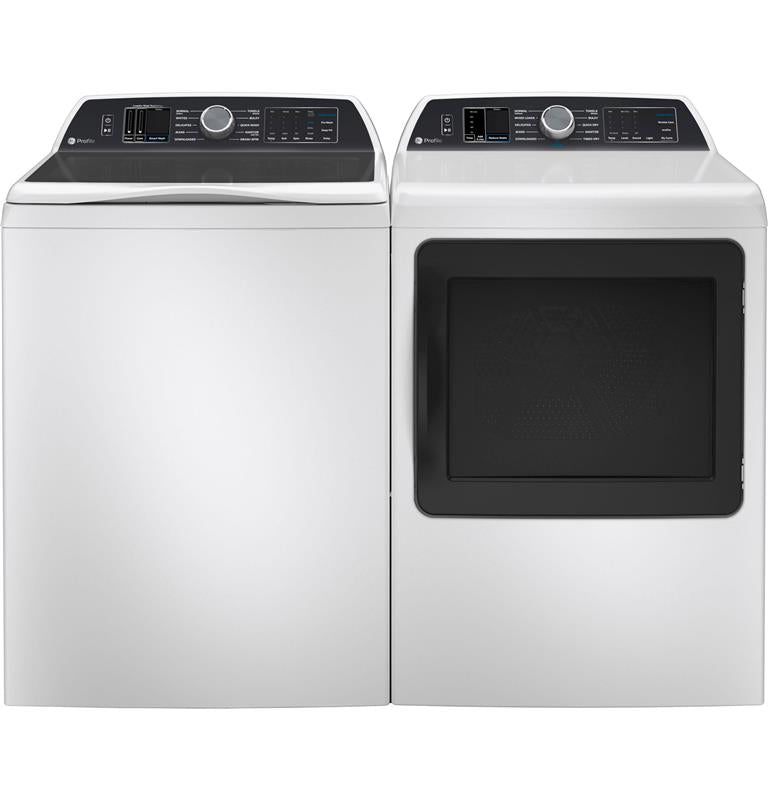 GE Profile(TM) 5.3 cu. ft. Capacity Washer with Smarter Wash Technology and FlexDispense(TM)-(PTW705BSTWS)