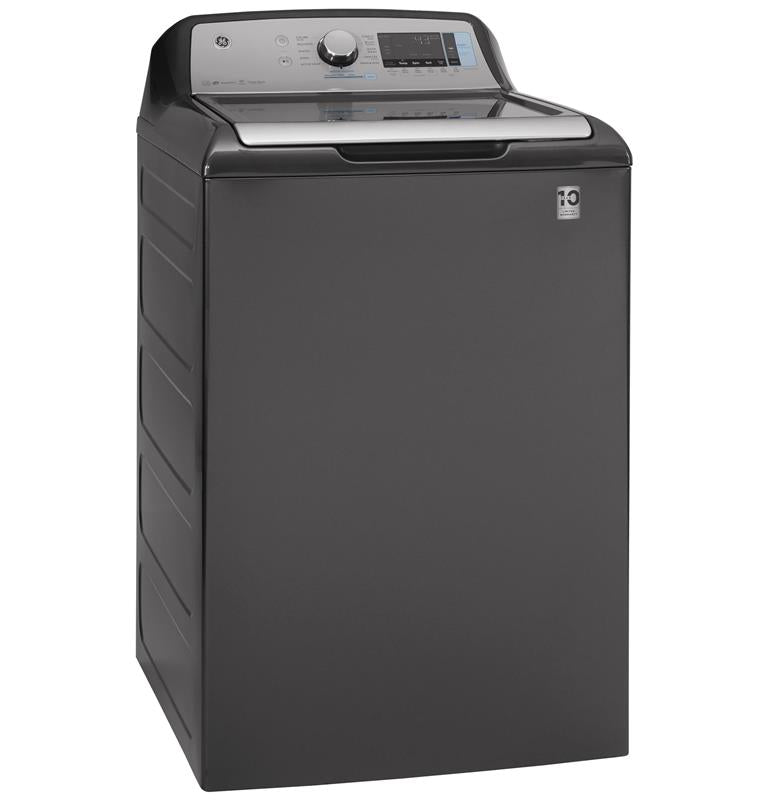 GE(R) 5.0 cu. ft. Capacity Smart Washer with Sanitize w/Oxi and SmartDispense-(GTW845CPNDG)