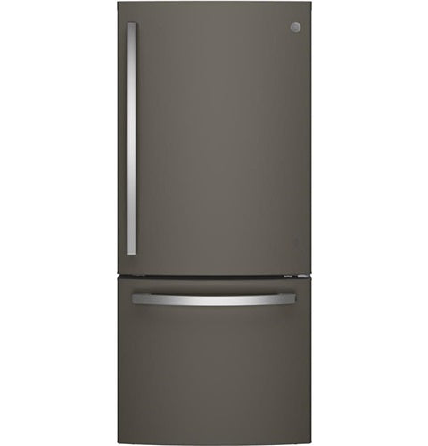 GE(R) ENERGY STAR(R) 21.0 Cu. Ft. Bottom-Freezer Refrigerator-(GDE21EMKES)
