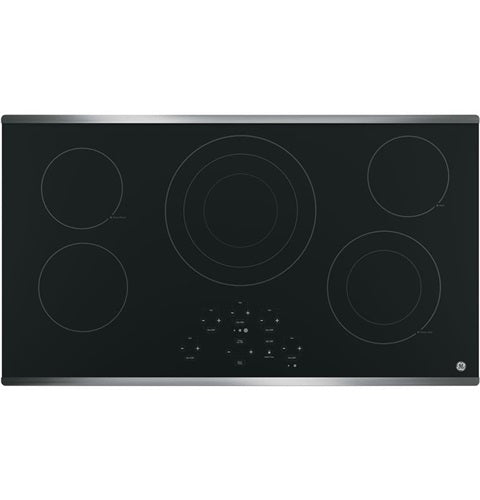 GE(R) 36" Built-In Touch Control Electric Cooktop-(JP5036SJSS)