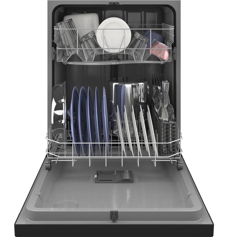 Hotpoint(R) One Button Dishwasher with Plastic Interior-(HDF310PGRBB)